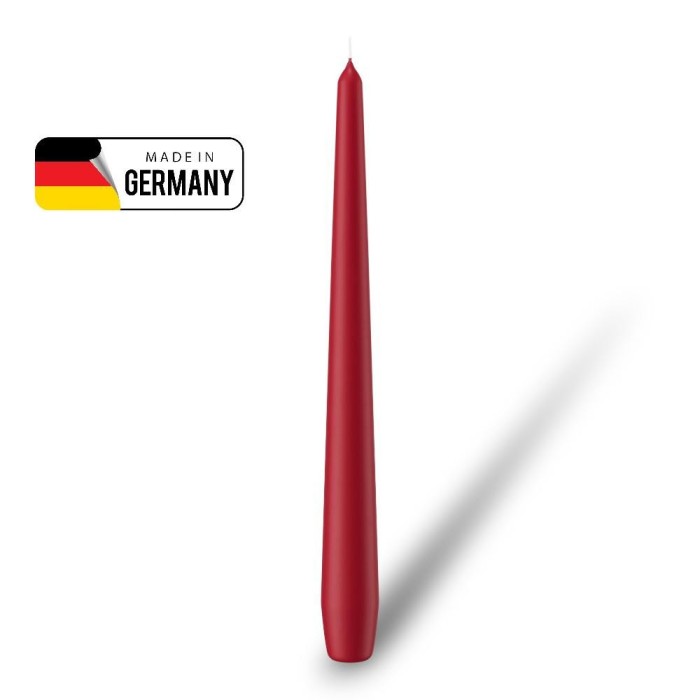 CANDELA CONICA 25X2.5 ROSSO SCURO